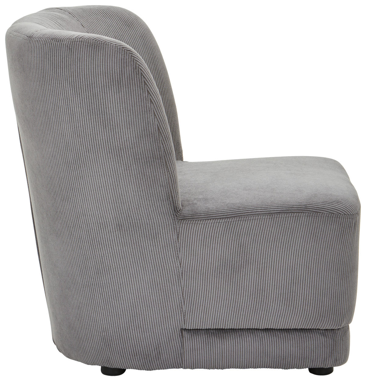SESSEL Cord Grau    - Grau, Design, Holz/Textil (64/71/73cm) - MID.YOU