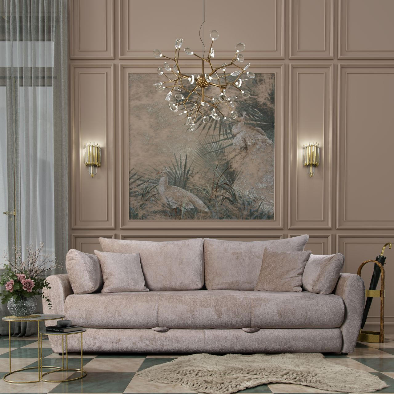 SOFA  - bež, Moderno, drvo (235/115/95cm) - Hom`in