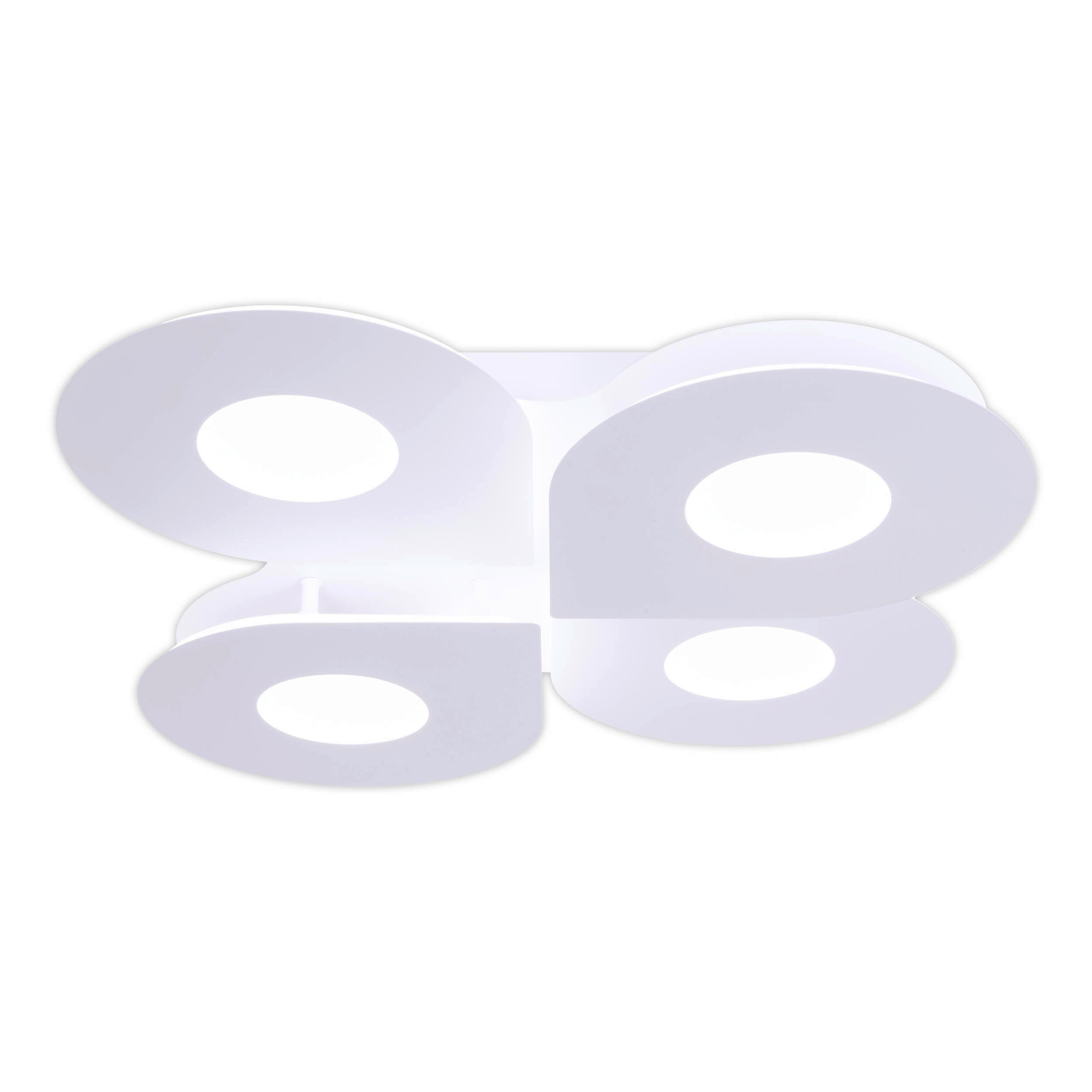 LED-DECKENLEUCHTE SMILLA 50/50/7.5 cm   - Weiß, Design, Kunststoff/Metall (50/50/7.5cm) - Näve