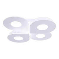 LED-DECKENLEUCHTE SMILLA 50/50/7.5 cm   - Weiß, Design, Kunststoff/Metall (50/50/7.5cm) - Näve