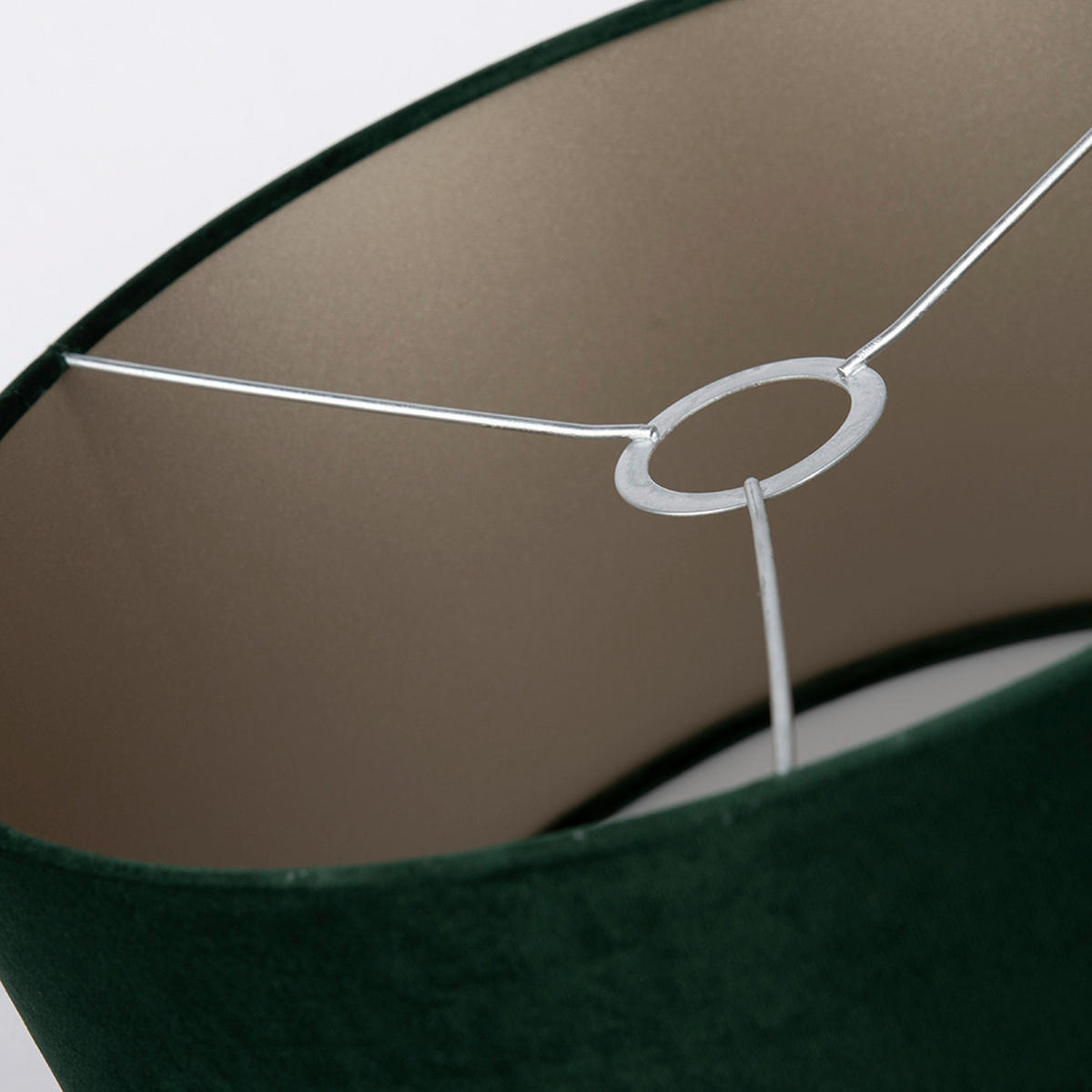 LEUCHTENSCHIRM 35/24 cm   - Dunkelgrün, Basics, Textil/Metall (35/24cm)