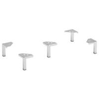 FUßSET 11,5/13/11,5 cm  - Silberfarben, Design, Metall (11,5/13/11,5cm) - Xora