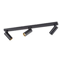 LED-DECKENLEUCHTE Rik 99/25/16,5 cm   - Schwarz, KONVENTIONELL, Kunststoff/Metall (99/25/16,5cm) - Schöner Wohnen