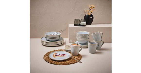 KOMBISERVICE Blau GLOSSY 20-teilig 4 Personen  - Blau, Trend, Keramik - Novel