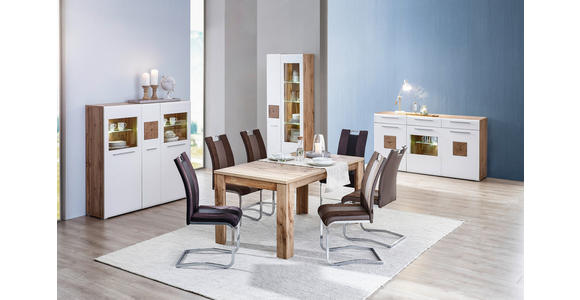 ESSTISCH Eichefarben rechteckig  ausziehbar  - Eichefarben, KONVENTIONELL, Holzwerkstoff (160-240/90/76cm) - Hom`in