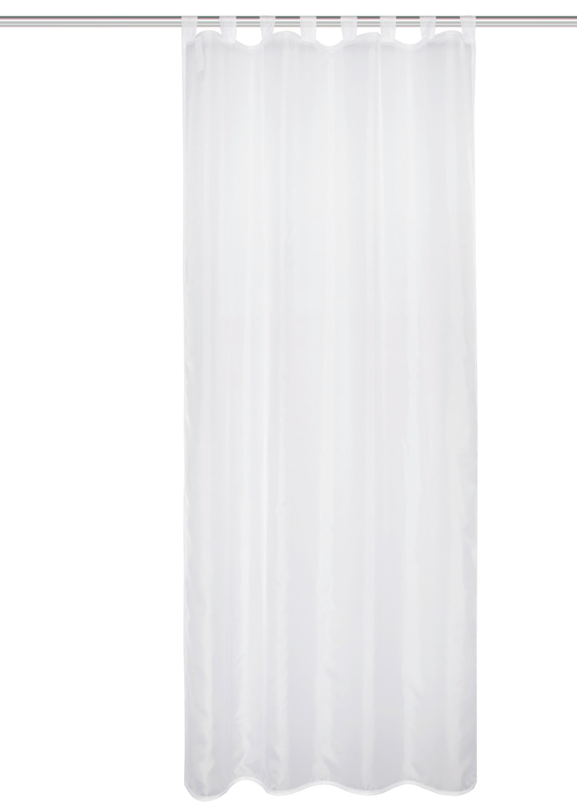 SCHLAUFENSCHAL  transparent   135/245 cm  - Weiß, Basics, Textil (135/245cm)