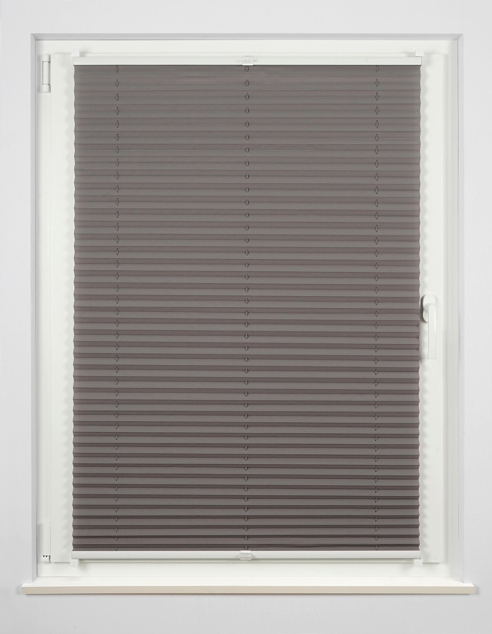 PLISSEE    90/210 cm   - Hellgrau, Basics, Textil (90/210cm) - Homeware