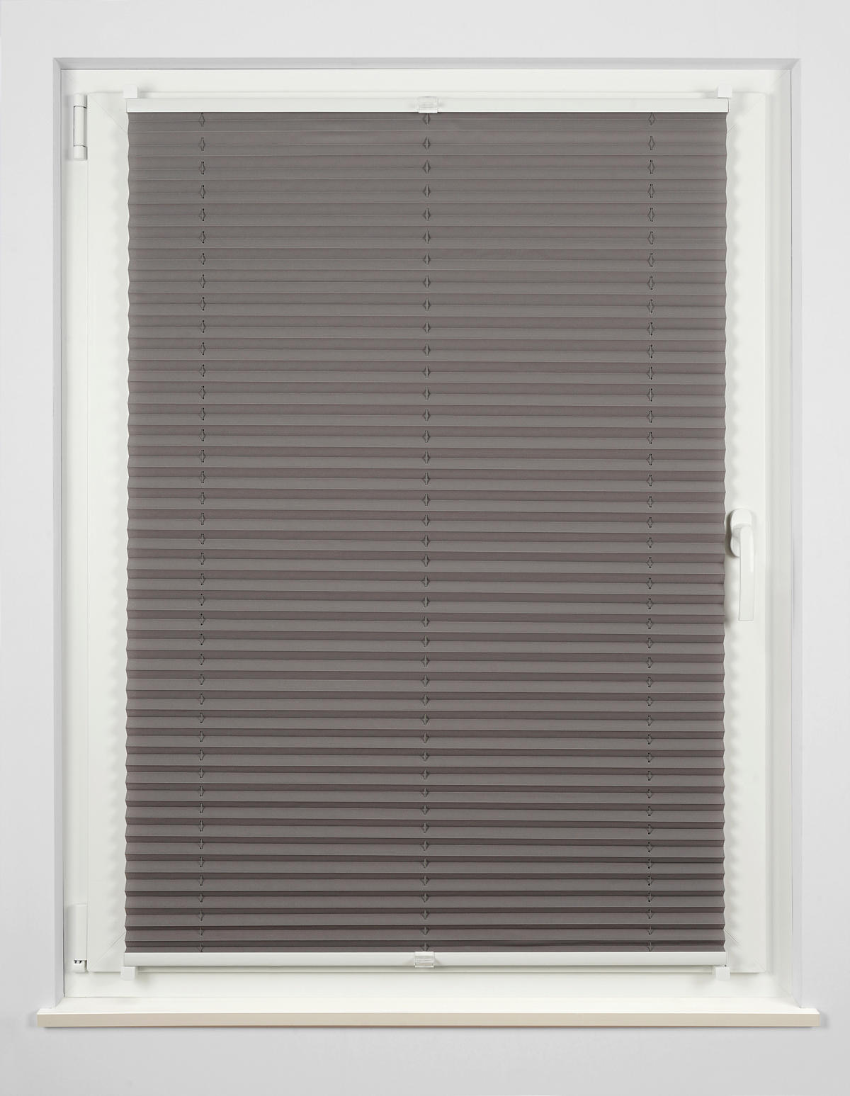 PLISOVANÁ ROLETA,  - svetlosivá, Konventionell, textil (95/130/2,2cm) - Homeware