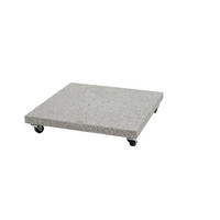 SONNENSCHIRMSTÄNDER Granit Grau  - Grau, Basics, Stein (80/7/80cm) - Siena Garden