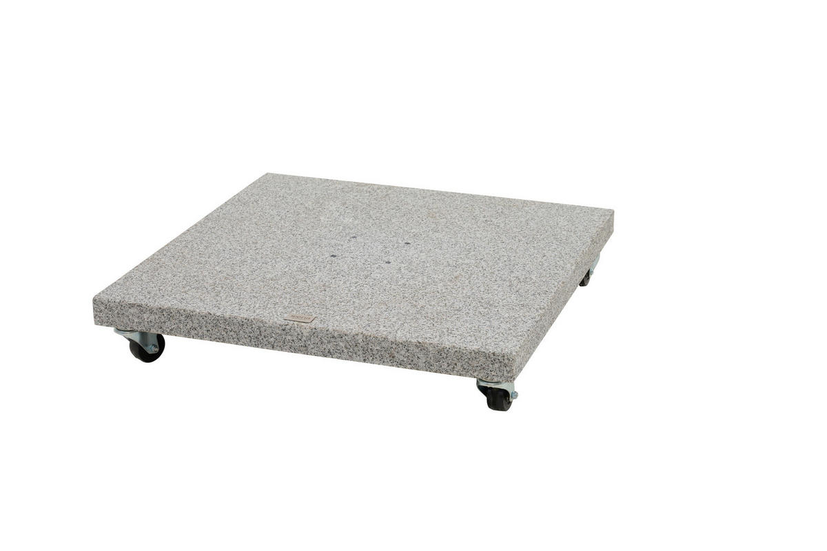 SONNENSCHIRMSTÄNDER Granit Grau  - Grau, Basics, Stein (80/7/80cm) - Siena Garden