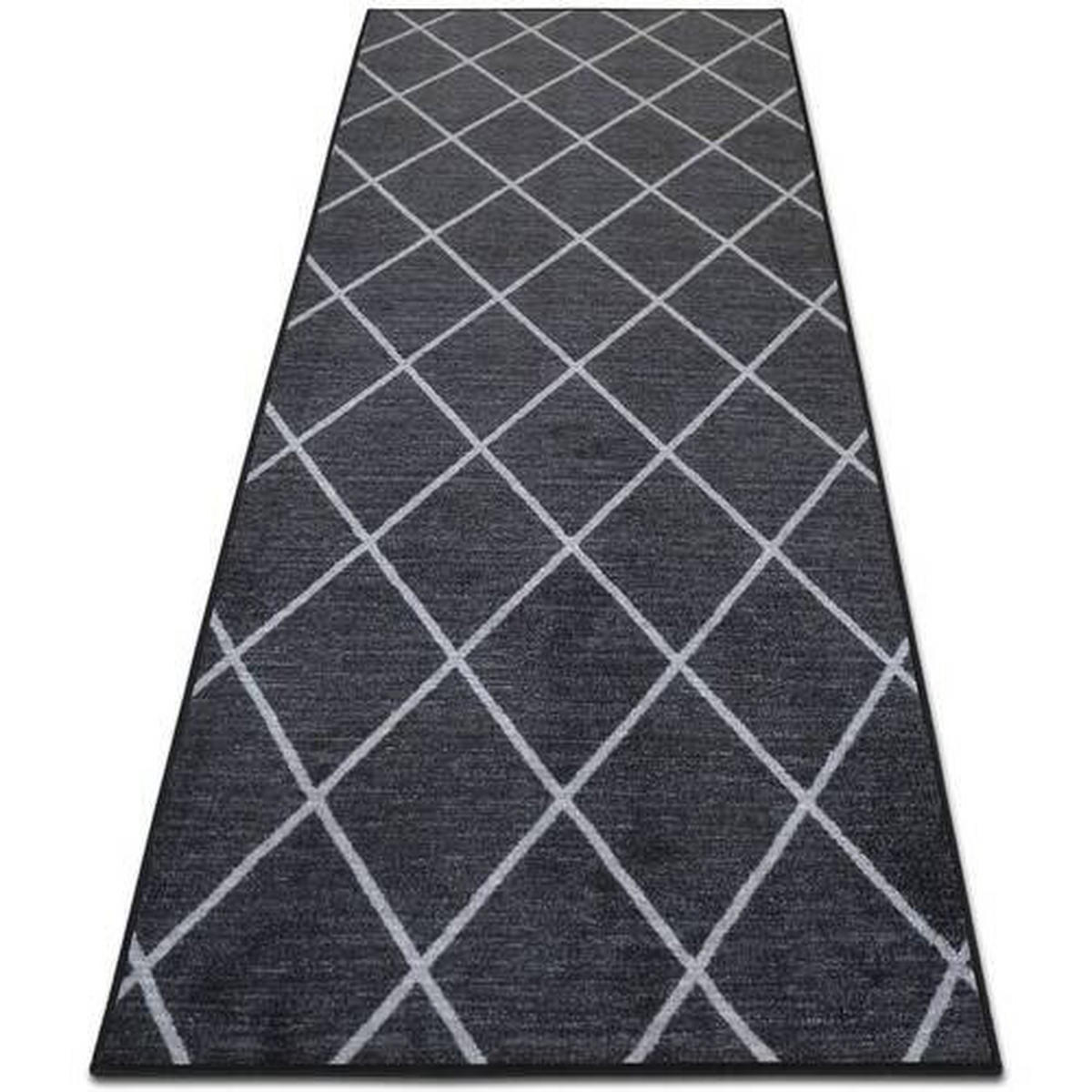 WEBTEPPICH 80/150 cm Cosenza Schwarz, Weiß  - Schwarz/Weiß, Design, Kunststoff/Textil (80/150cm)