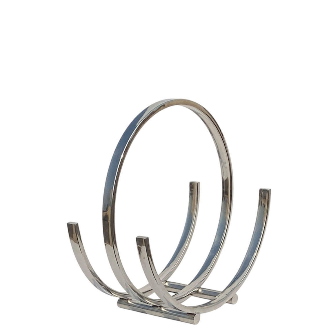 KAMINHOLZREGAL  23/47 cm  Metall  - Silberfarben, Design, Metall (23/47cm) - Ambia Home