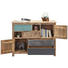 KOMMODE - Blau/Messingfarben, Trend, Holz/Holzwerkstoff (110/85/40cm) - Landscape KOMMODE - Blau/Messingfarben, Trend, Holz/Holzwerkstoff (110/85/40cm) - Landscape