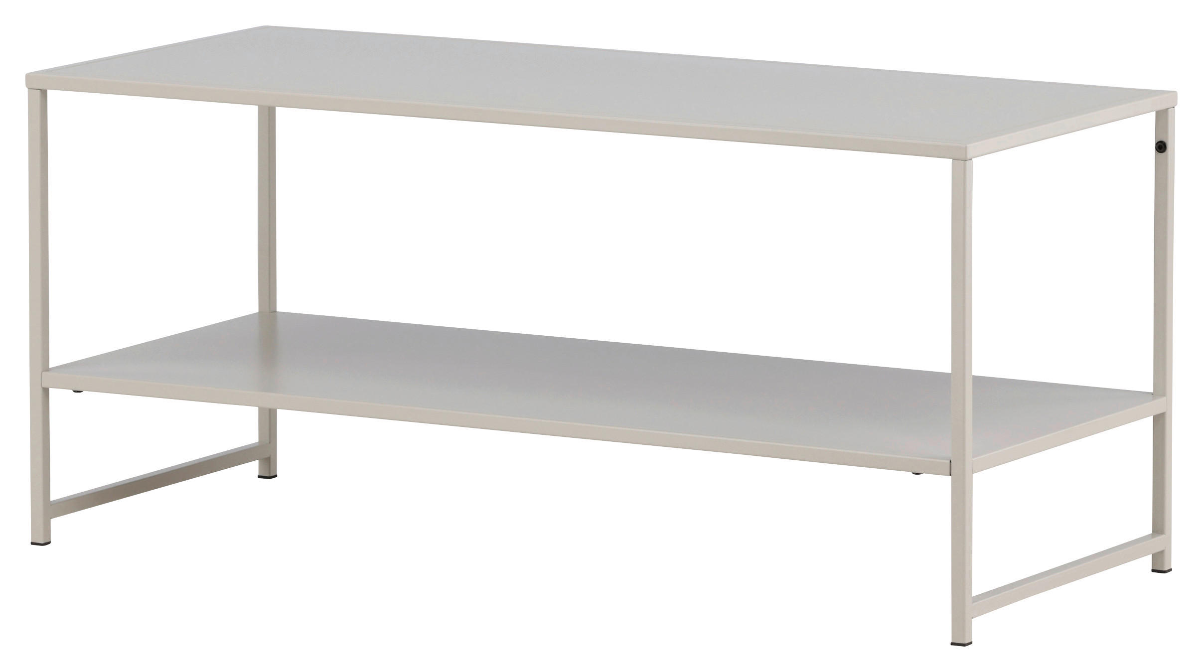 COUCHTISCH 102/43/45 cm rechteckig Beige  - Beige, Design, Metall (102/43/45cm) - Livetastic