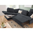 ECKSOFA in Bouclé Schwarz  - Schwarz, Natur, Textil/Metall (233/288cm) - Valnatura