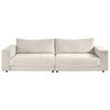 3-SITZER-SOFA in Cord Naturfarben  - Schwarz/Naturfarben, Design, Kunststoff/Textil (290/86/127cm) - Lomoco