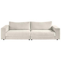 3-SITZER-SOFA in Cord Naturfarben  - Schwarz/Naturfarben, Design, Kunststoff/Textil (290/86/127cm) - Lomoco