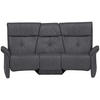 TRAPEZSOFA in Echtleder Dunkelgrau  - Dunkelgrau/Naturfarben, KONVENTIONELL, Leder/Holz (208/103/105cm) - Himolla Komfortklass