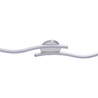 LED SVJETILJKA STROPNA  - srebrne boje, Basics, metal/plastika (55,5/12/7cm) - Novel