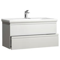 WASCHTISCHKOMBI 100 cm  - Weiß, MODERN, Keramik/Holzwerkstoff (100cm) - MID.YOU