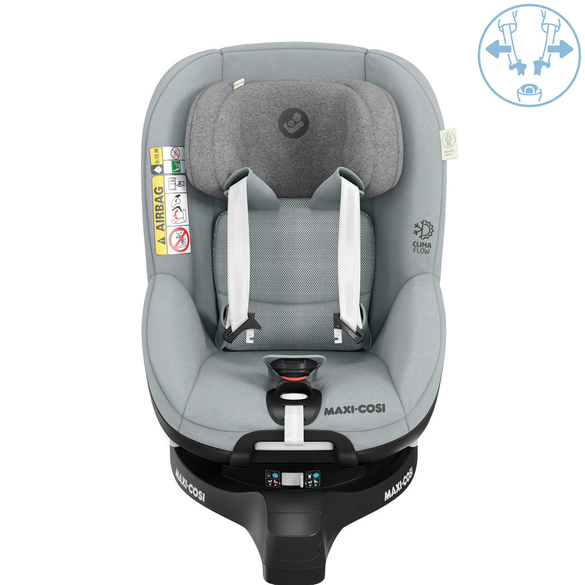 KINDERAUTOSITZ Mica Pro Eco Authentic Grey   - Basics, Kunststoff/Textil (44,2/64,8/68,3cm) - Maxi-Cosi