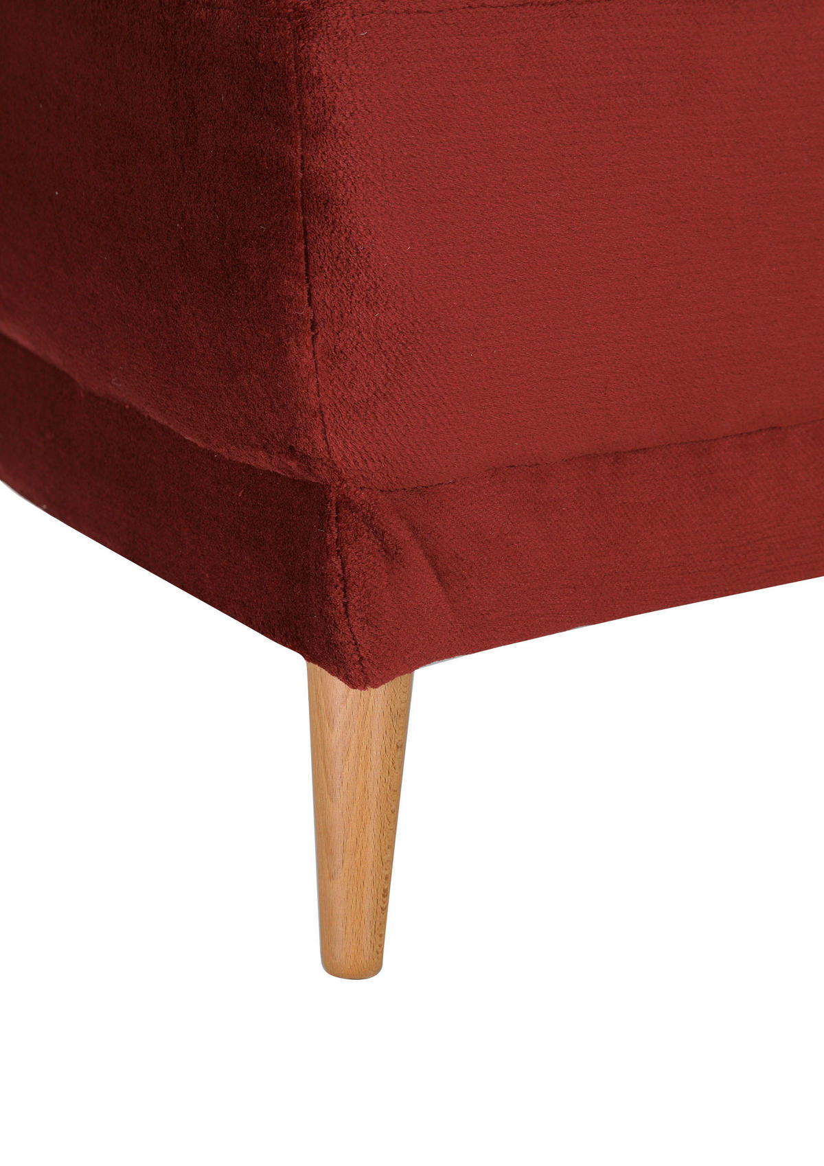 ECKSOFA Rot Flachgewebe  - Dunkelgrau/Rot, KONVENTIONELL, Holz/Textil (310/310cm) - Livetastic