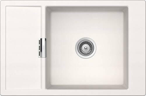 SPÜLE MOND100XSAPOL1  - Weiß, Basics, Stein (78/51cm) - Schock