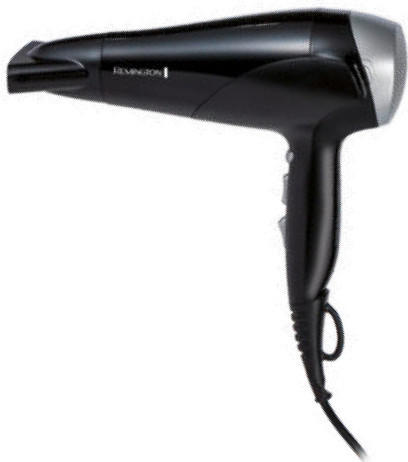 HAARTROCKNER - Schwarz, Basics, Kunststoff (9,3/29,5/21,7cm) - Remington