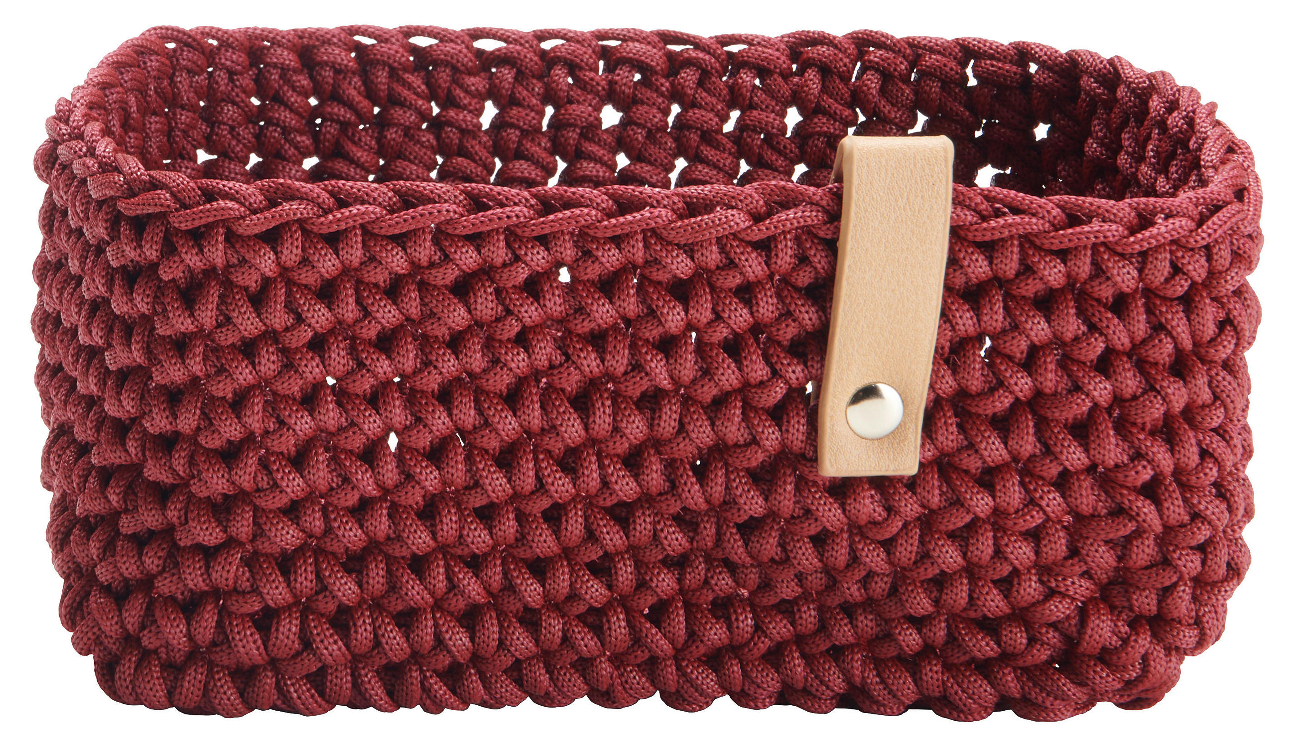 DEKORATIONSKORG - vinröd, Basics, plast (18/8/11cm)