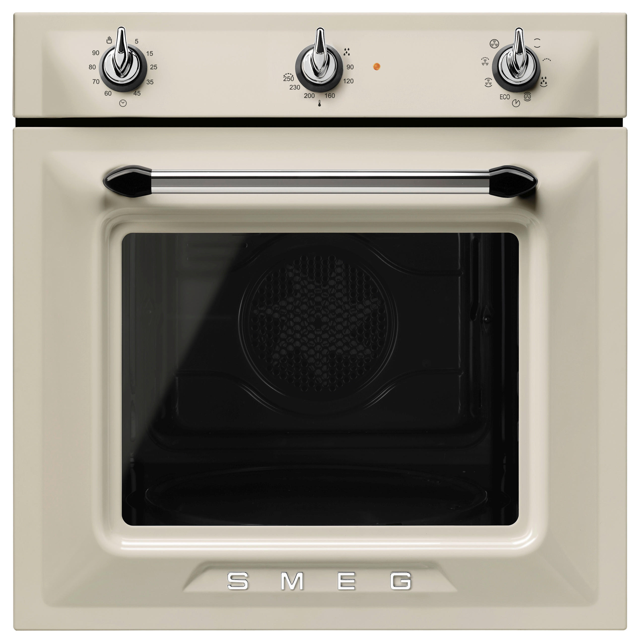 Einbaubackofen SF6905P1  - Creme, ROMANTIK / LANDHAUS, Metall (59,7/59,2/54,8cm) - SMEG