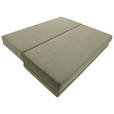 SCHLAFSOFA  mit Liegefunktion, Schlafen auf Sitzhöhe Cord Olivgrün  - Schwarz/Olivgrün, KONVENTIONELL, Holz/Textil (196/96/103cm) - Carryhome