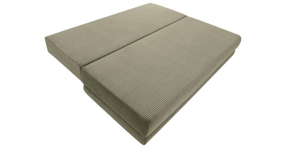 SCHLAFSOFA  mit Liegefunktion, Schlafen auf Sitzhöhe Cord Olivgrün  - Schwarz/Olivgrün, KONVENTIONELL, Holz/Textil (196/96/103cm) - Carryhome