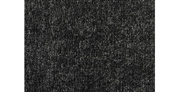 SESSEL in Chenille, Mikrofaser Anthrazit  - Anthrazit/Schwarz, Design, Textil/Metall (68/78/76cm) - Johann Jakob