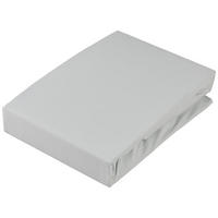 TOPPER-FIXLEINTUCH - Silberfarben, Konventionell, Textil (140/220cm) - Novel