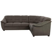ECKSOFA inkl. Funktion in Flachgewebe Grau  - Schwarz/Grau, Konventionell, Kunststoff/Textil (264/215cm) - Sit & More