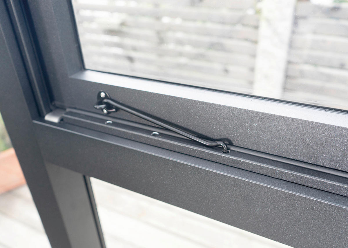 FENSTER - Anthrazit, Basics, Glas/Metall (90/95cm)