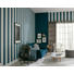 VLIESTAPETE 10,05 m - Petrol/Creme, Design, Textil (53/1005cm)