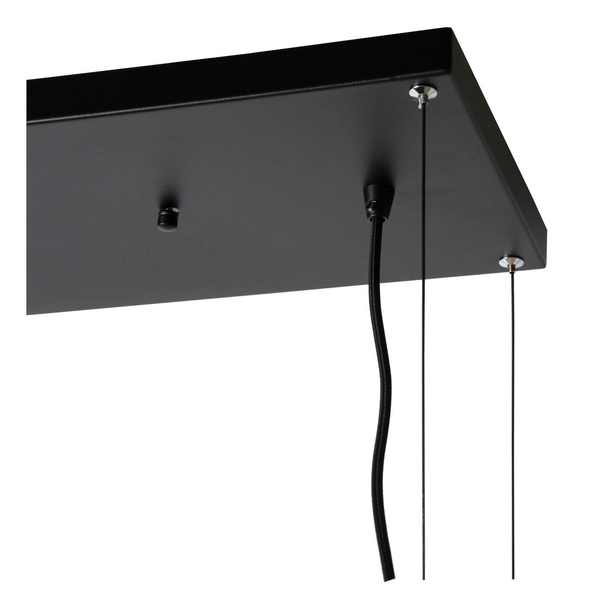 HÄNGELEUCHTE Miravelle 110/22/160 cm   - Schwarz, MODERN, Metall (110/22/160cm) - Lucide