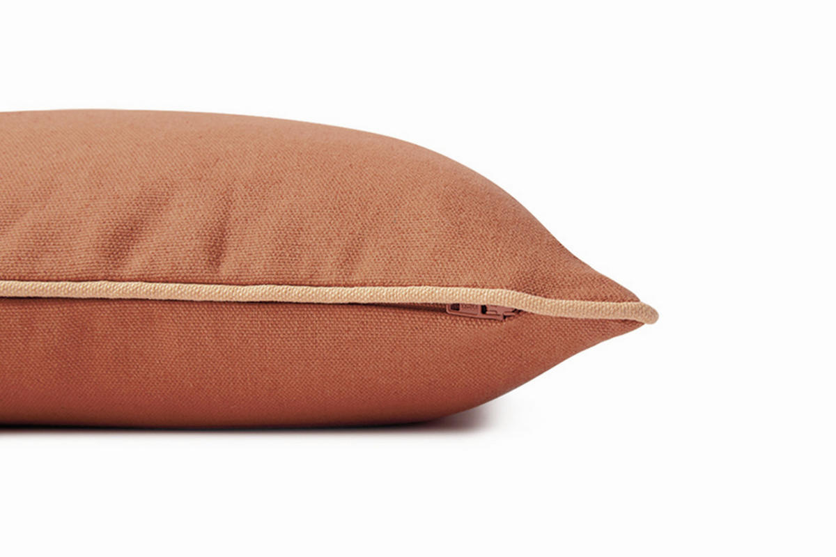 KUDDFODRAL Dove Signature 40/40 cm  - orange/terrakotta, Klassisk, textil (40/40cm) - Tom Tailor