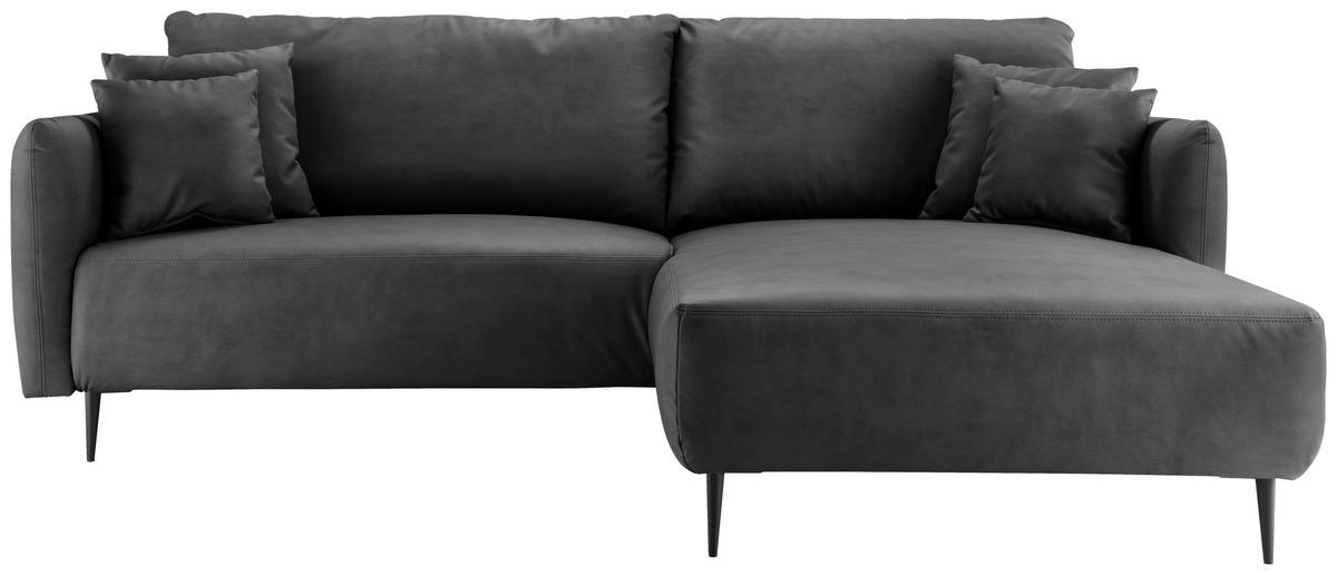 Freisteller von Livetastic ECKSOFA Schwarz Lederlook.