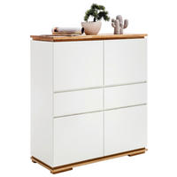 HIGHBOARD Chiaro  in 102/115/40 cm  - Eichefarben/Weiß, Design, Holz/Holzwerkstoff (102/115/40cm)