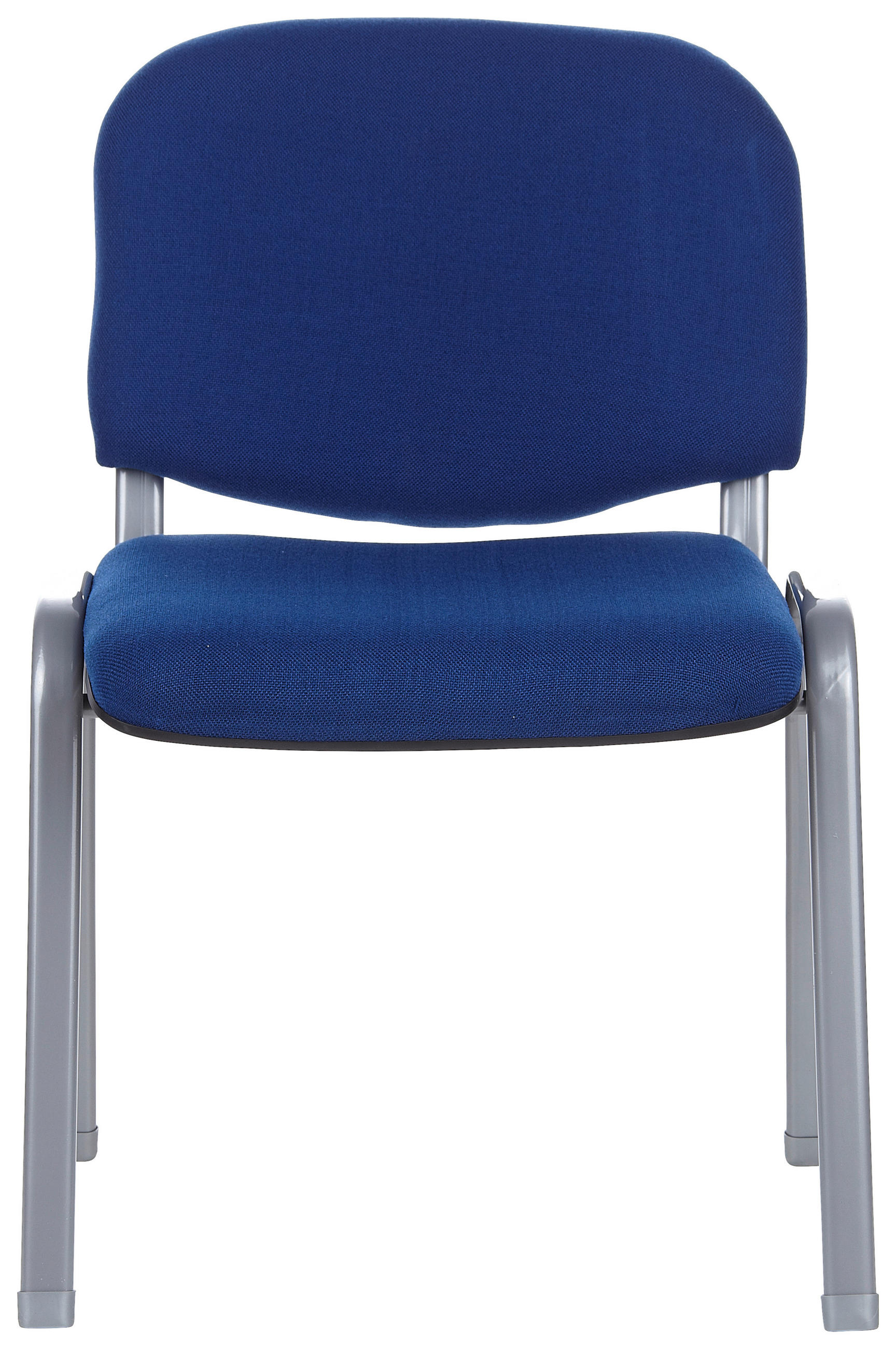BESUCHERSTUHL Blau - Blau/Silberfarben, Basics, Textil/Metall (58/84/48cm) - MID.YOU
