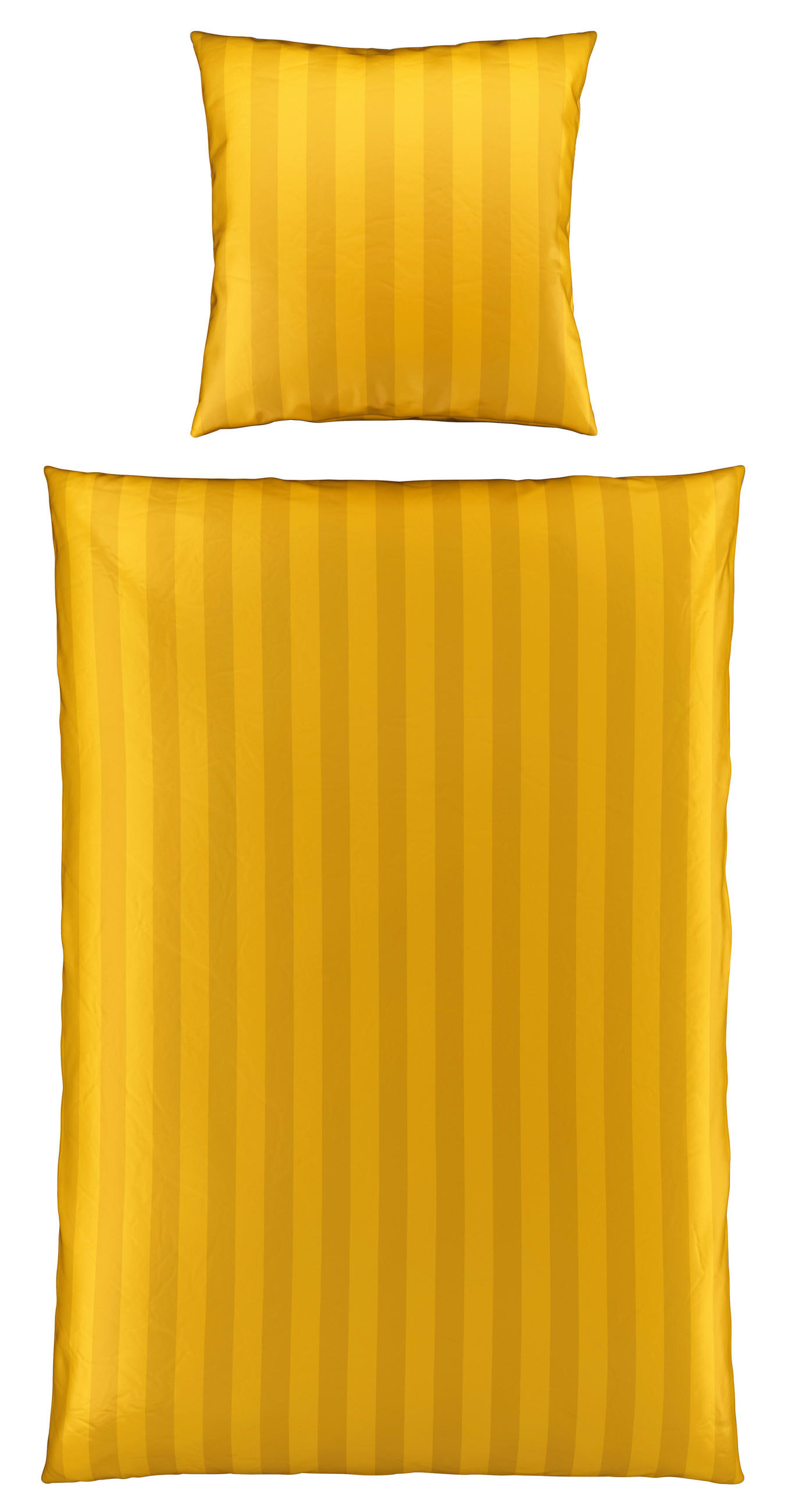 BETTWÄSCHE Dobby Satin 135/200 cm  - Goldfarben, KONVENTIONELL, Textil (135/200cm) - Novel