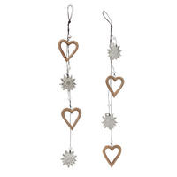 DEKORATIONSHÄNGE - multicolor, Basics, trä/textil (63/1/8cm)