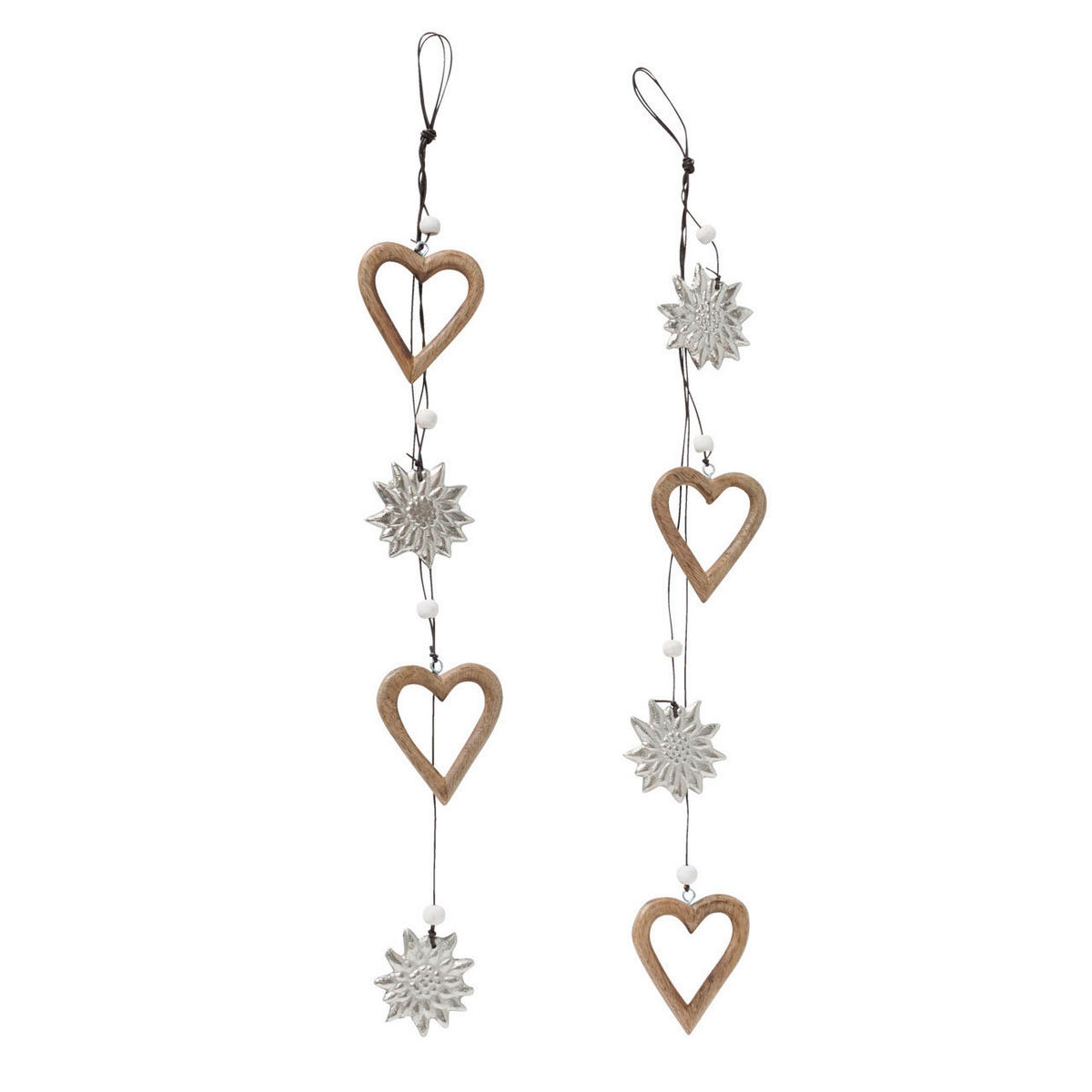 DEKORATIONSHÄNGE - multicolor, Basics, trä/textil (63/1/8cm)