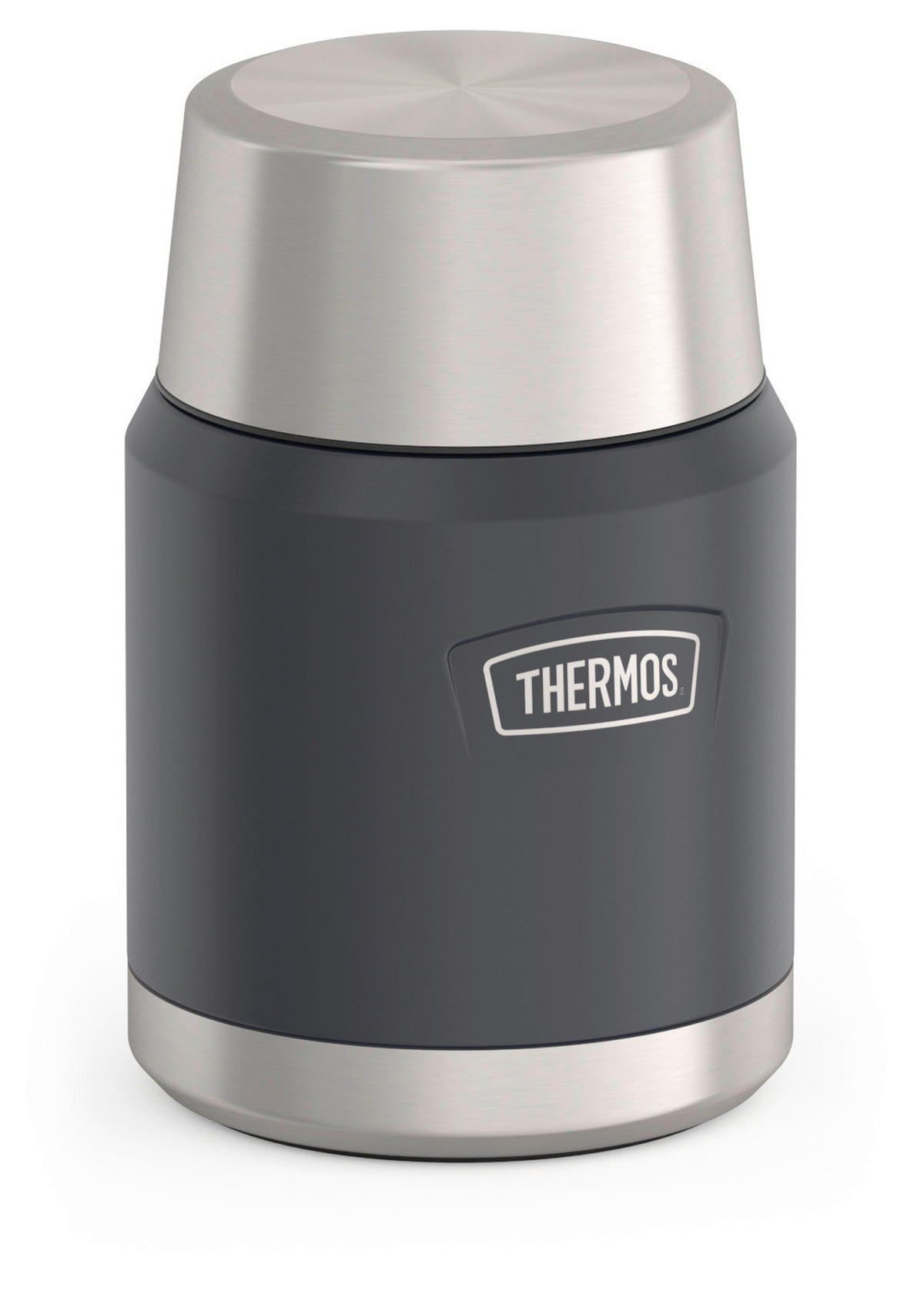 ISOLIERSPEISEGEFÄSS ICON 0,47 L  - Dunkelgrau, Basics, Metall (0,47l) - Thermos