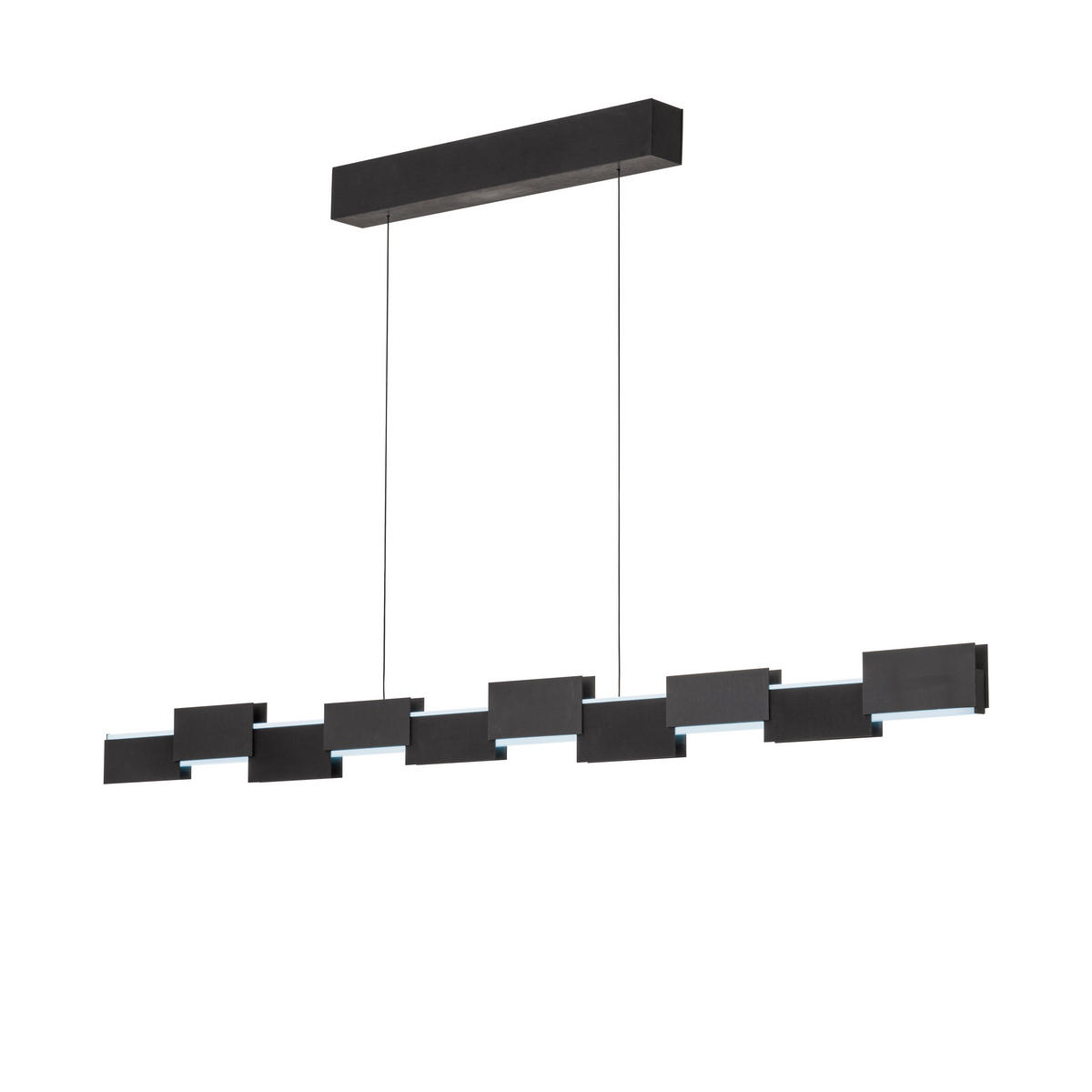 LED-HÄNGELEUCHTE Creo 141/180/9,5 cm  - Schwarz/Weiß, Design, Kunststoff/Metall (141/180/9,5cm) - Grossmann