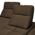 ECKSOFA in Struktur Taupe  313/233 cm  - Taupe/Schwarz, Design, Kunststoff/Textil (313/233cm) - Emilio Belluti