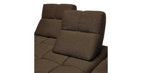 ECKSOFA in Struktur Taupe 313/233 cm - Taupe/Schwarz, Design, Kunststoff/Textil (313/233cm) - Emilio Belluti