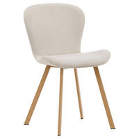 STOLSET 2 styck stål textilväv  - beige/ljusbrun, Design, metall/textil (48/80/50cm) - Livetastic